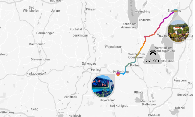 Indoor playground in Starnberg on the map